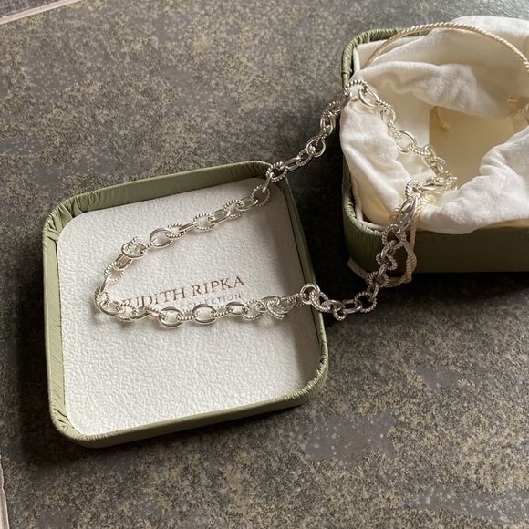 Judith Ripka Sterling Silver Chain Necklace
